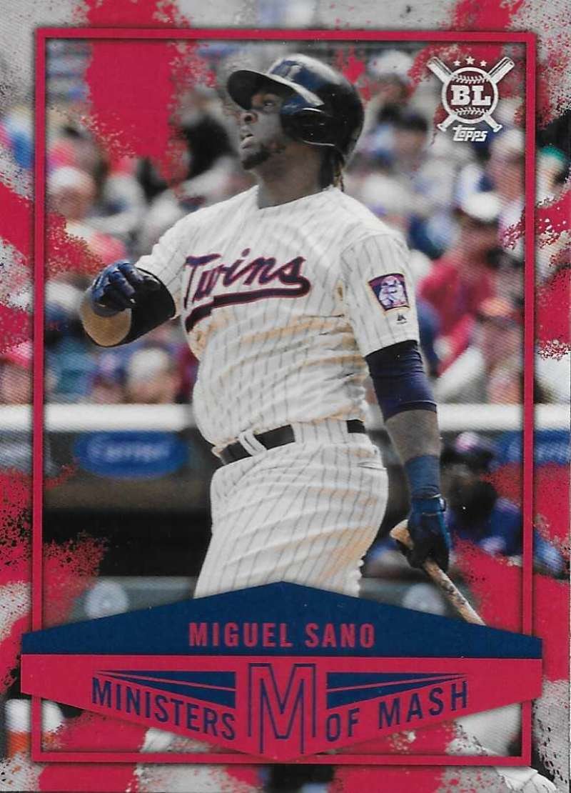 2018 Topps Big League Baseball Ministers of Mash #MI-4 Miguel Sano Minnesota Twins MLB Trading Card