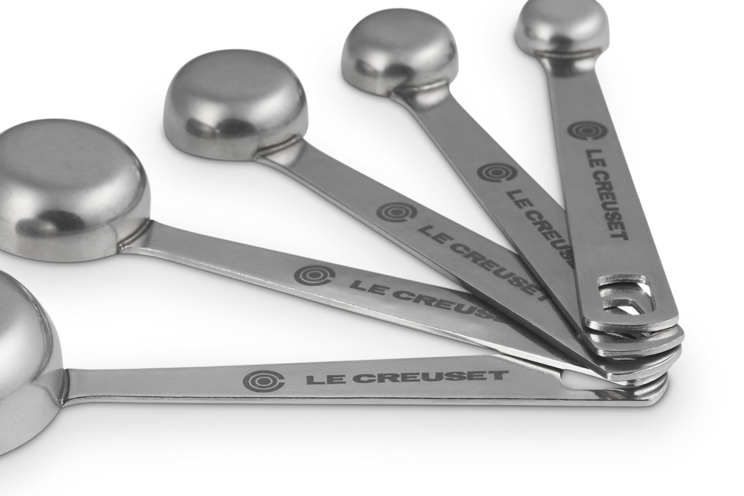 Le Creuset – Cucharas medidoras de acero inoxidable, juego de 5