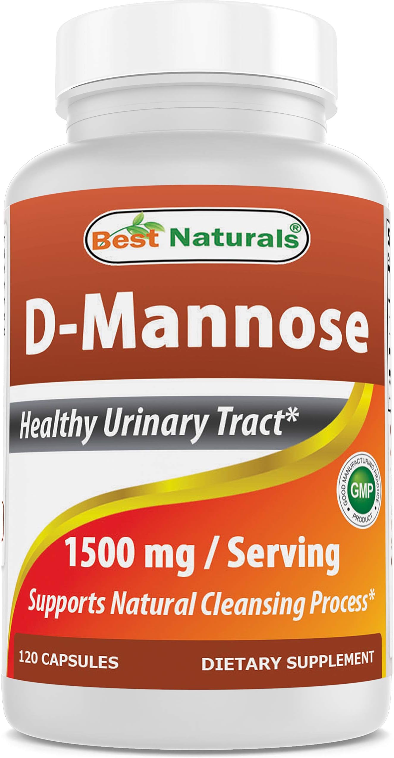 Best NaturalsD-Mannosis Capsules - Urinary Tract Cleaning Supplement 1500mg/Service - 120 Pcs (120 Pcs (Pack of 1))