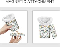 Vista 3 de Fintie Soporte para anteojos forrado de felpa con base magnética, estuche de cuero vegano prémium para lentes