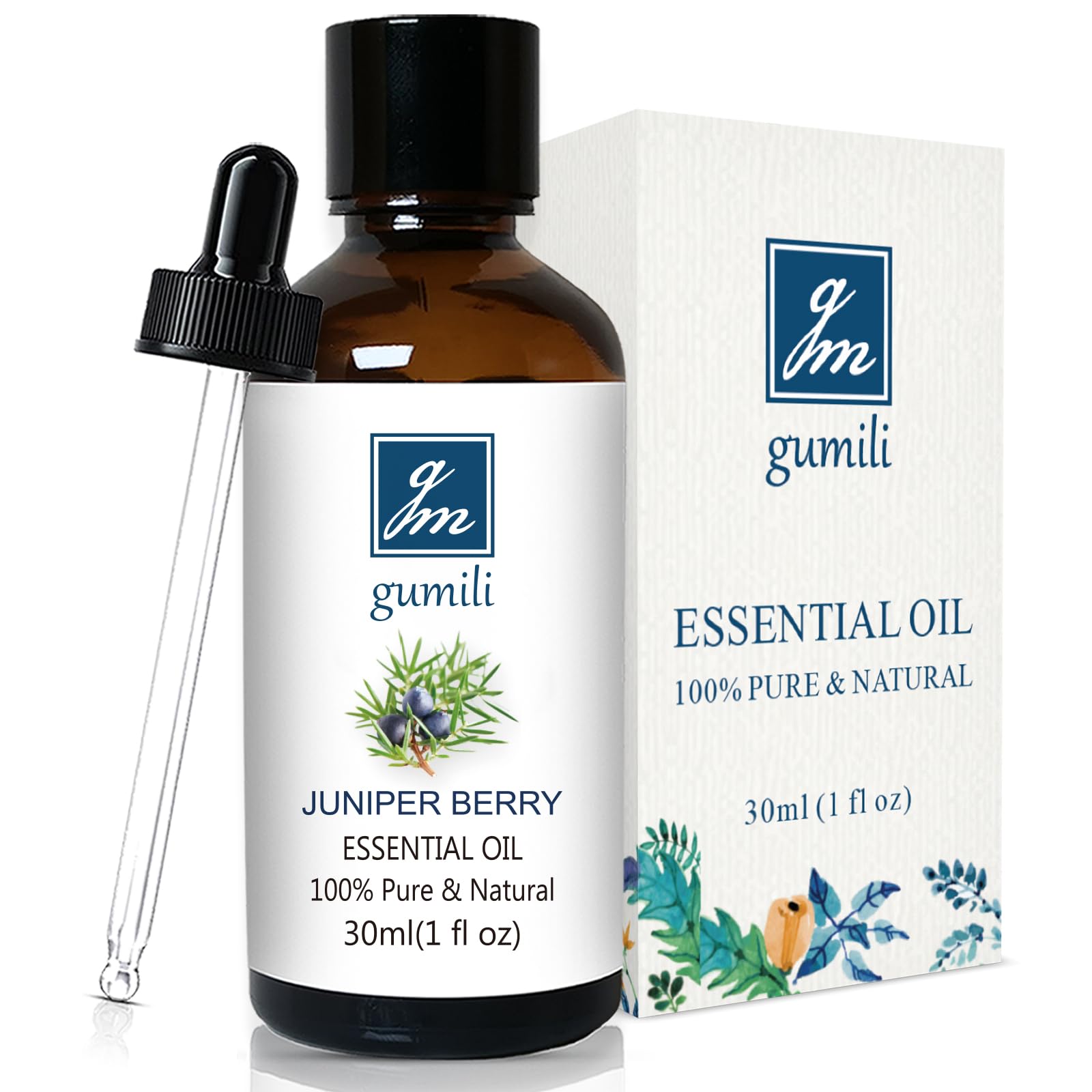 GM Gumili Juniper Berry Essential Oil for Diffuser, DIY Blends, 1 Oz