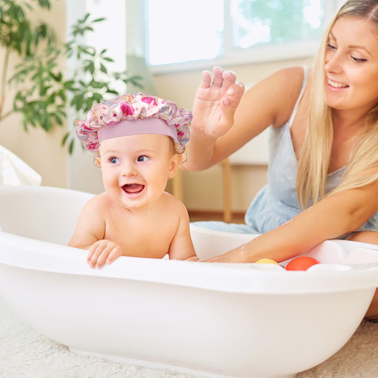 Healvian 3er-Sets Weiche Nachtmütze Für Kinder Satin-schlafmütze Kinder-schlafbezug Reise-babymütze Für Zuhause Und Hotel 4 Stück * 3