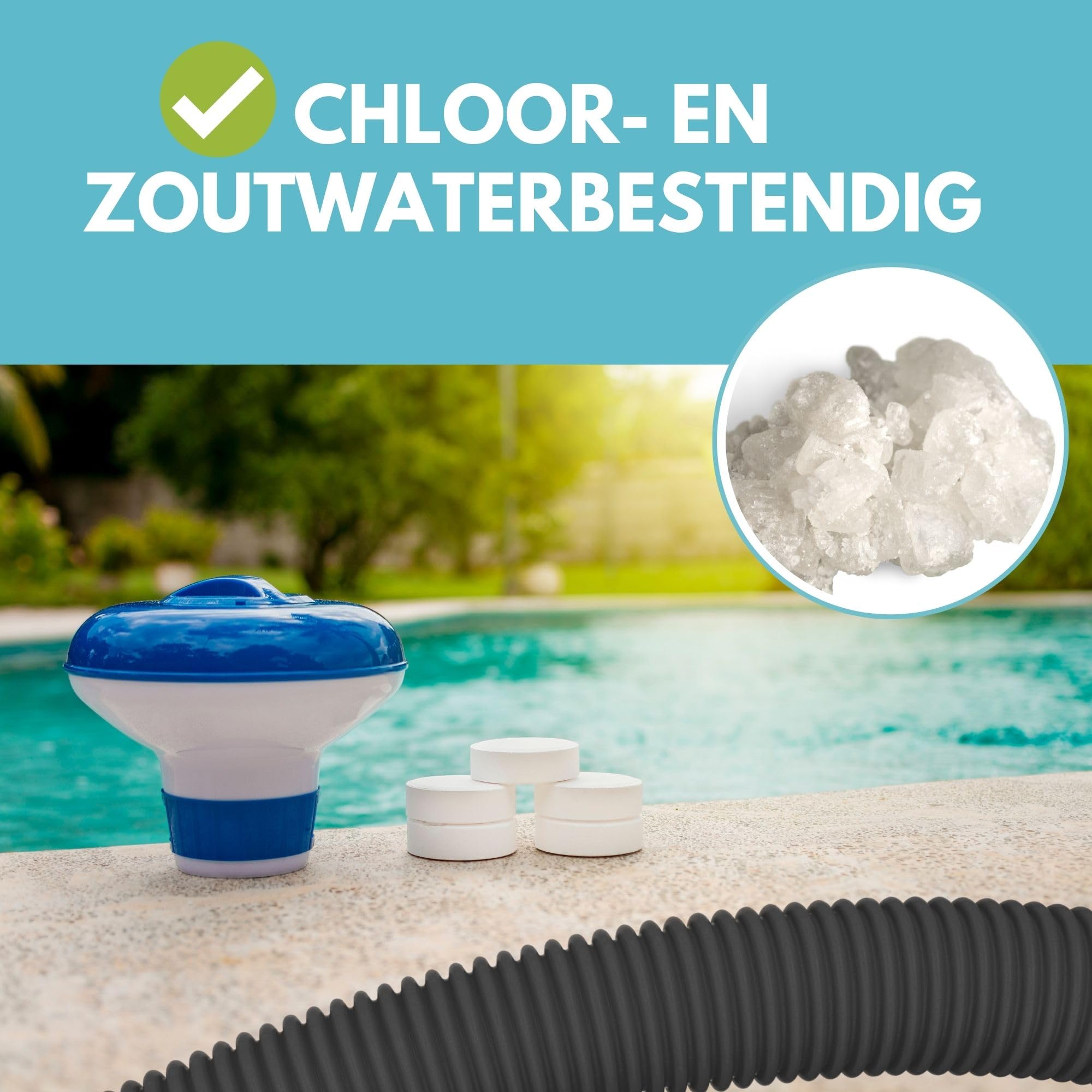 Zwembadslang 38 mm per meter kopen