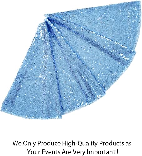 Miniatura 2 de ShinyBeauty - Falda de árbol de Navidad bordada y con lentejuelas de 24.0pulgadas, falda de árbol de Navidad de poliéster para decoración de Navidad