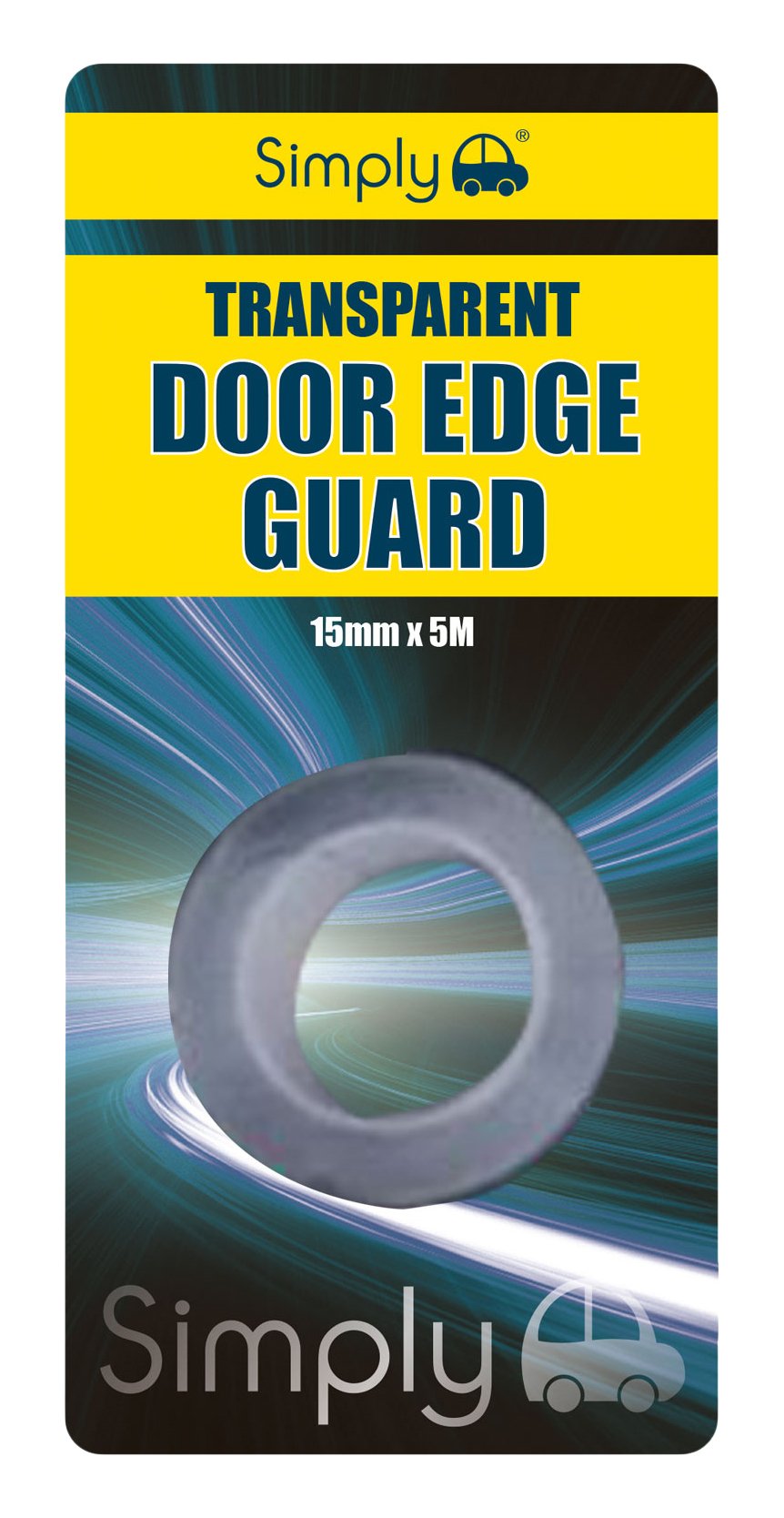 Simply Transparent Anti-Scratch Door Edge Guard 15mm X 4m Polyurethane FASTP&P