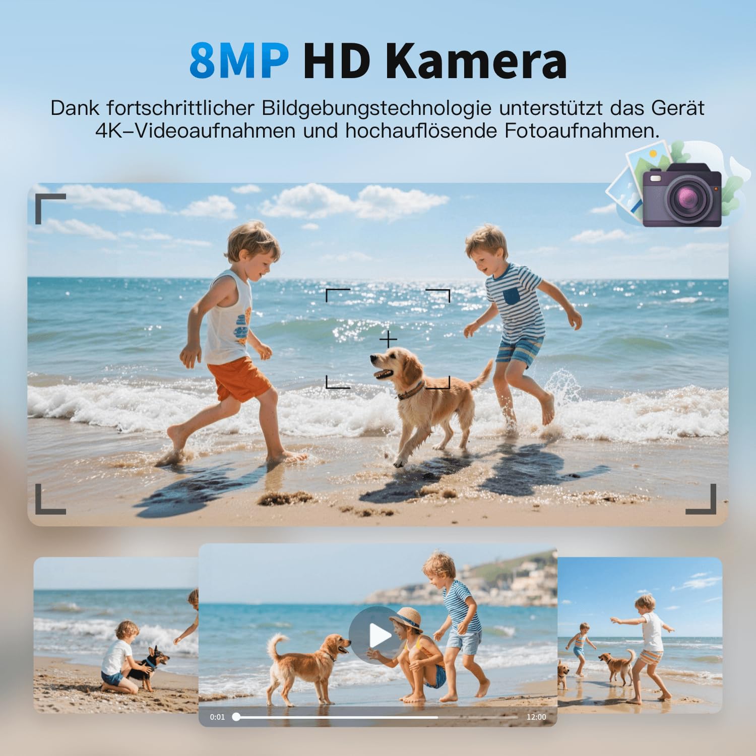 32 GB AI-Smartbrille 8MP HD Camera, 4K Anti-Shake Video Recording, 290mAh Battery,Support for Video Recording and Real Time Translation