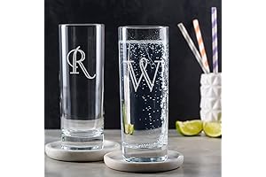 Etched Initial Highball Glass, A Gin Must-Have
