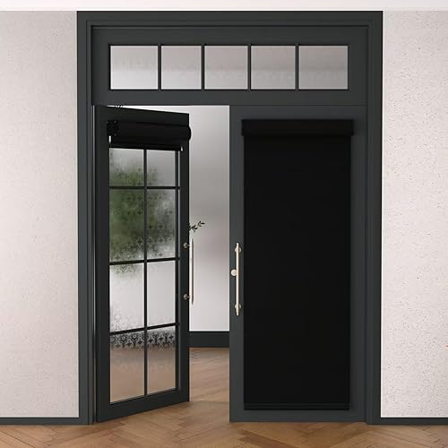 Miniatura 5 de MYshade Persianas enrollables opacas sin cordón, con funda de cenefa, oscurecimiento de habitación para el hogar, oficina, baño, puerta francesa,