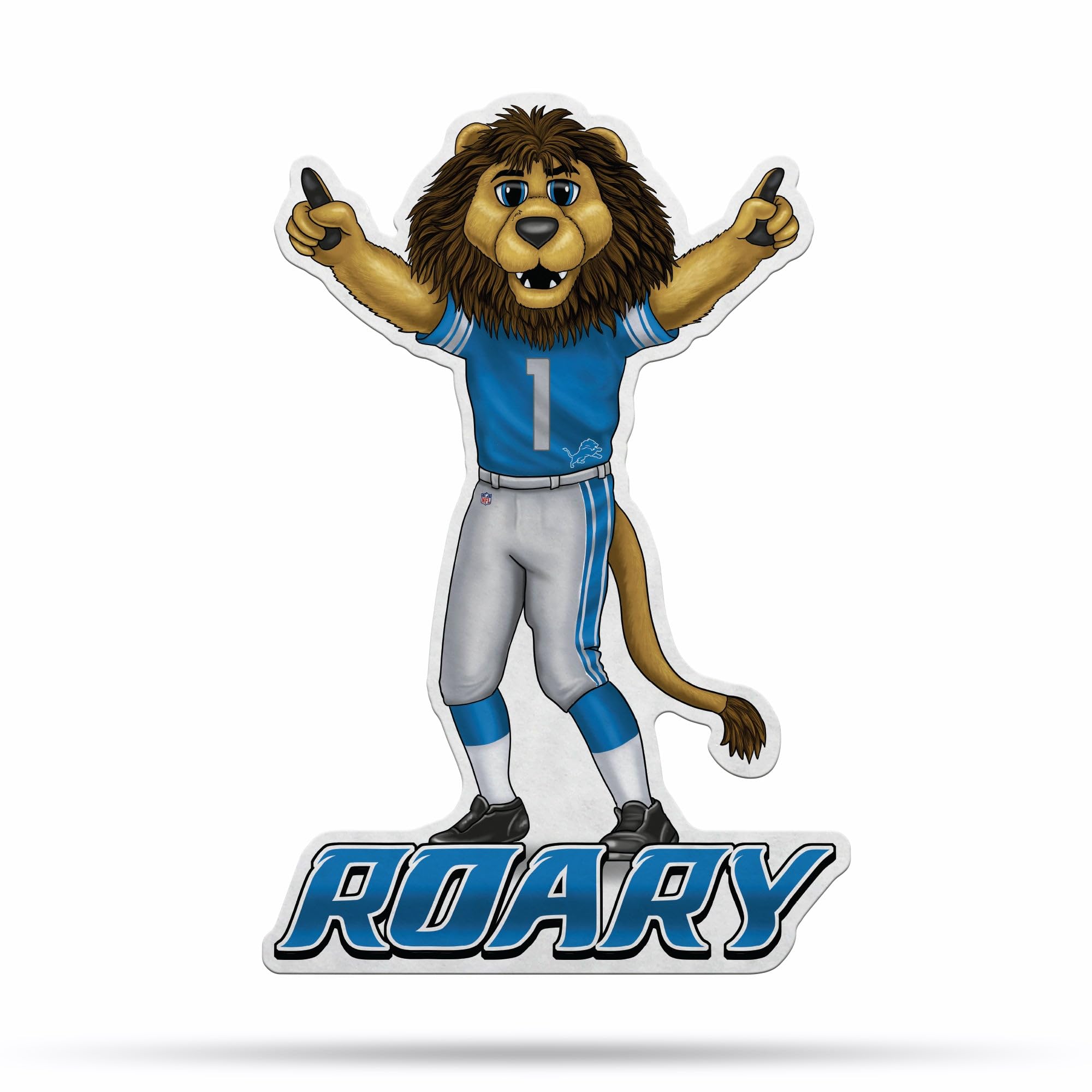 Fanion mascotte Detroit Lions Rico Industries aux finitions nettes