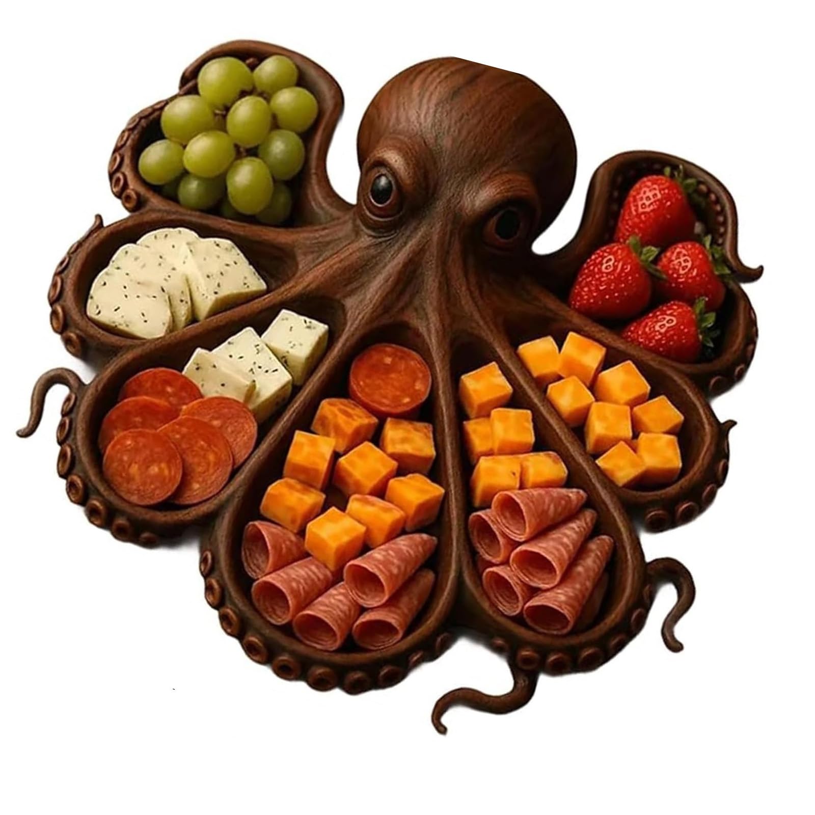 Yunnian A 11In Wooden Charcuteries Board Cheese Platter For Seafood Parties Creation Serving Tray Unique Unique Seafood Lover