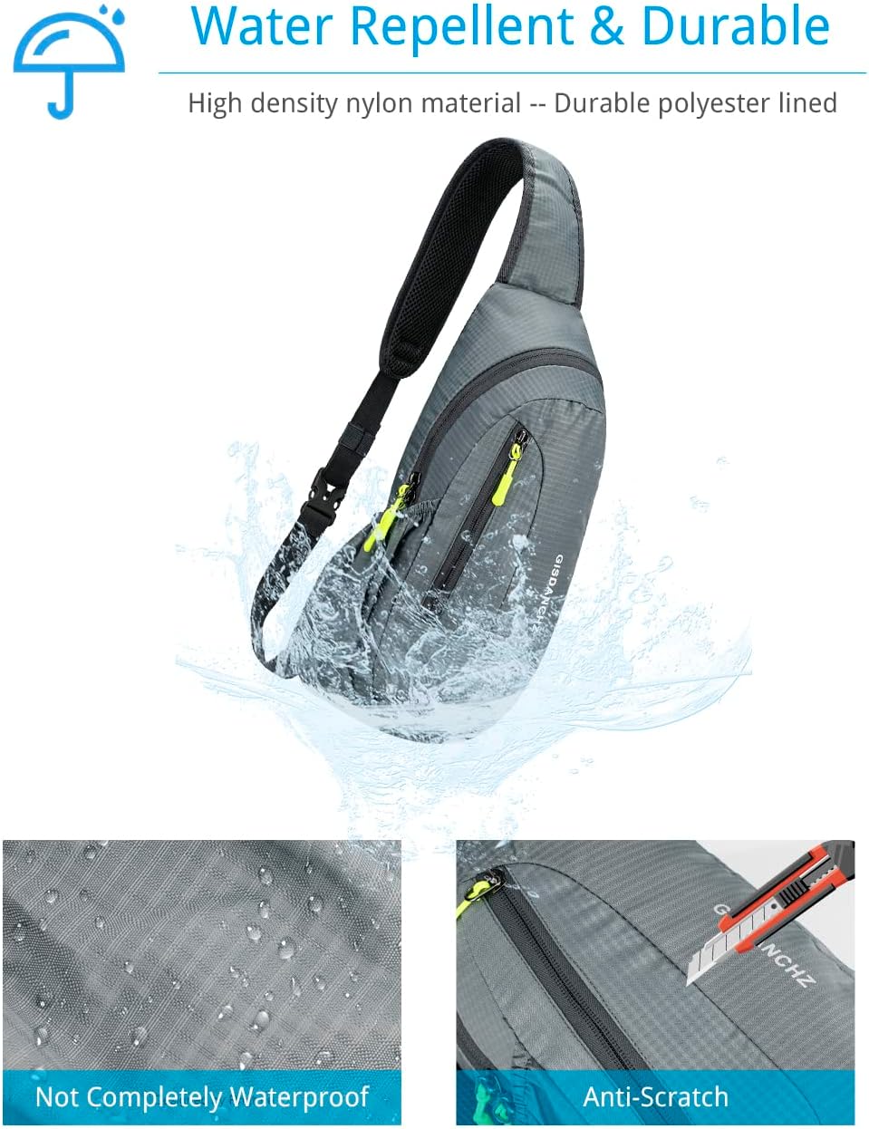 Sling Bag Crossbody Backpack for Men Womens, Chest Bag Backpack, Shoulder bag Gym Cycling Traveling Outdoor Sports - Image 5