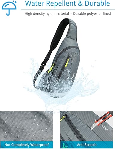 Miniatura 5 de PivotWing Mochila cruzada para hombres y mujeres, mochila para el pecho, bolsa de hombro, gimnasio, ciclismo, viajes, deportes al aire libre