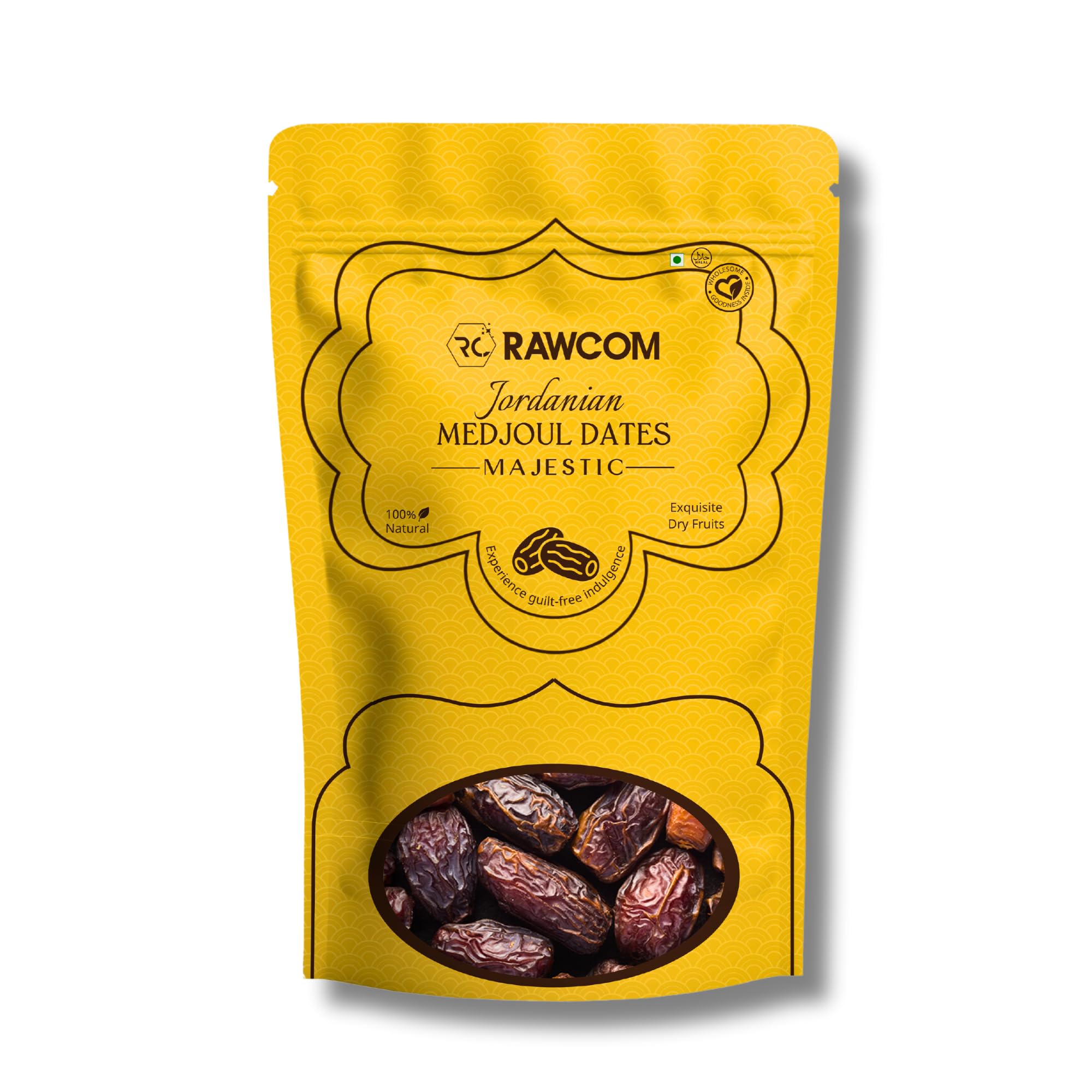 Rawcom Medjoul (Medjool) Dates | Rich Source of Potassium & Iron | No Added Sugar or Preservatives | Low GI Energy Snack | Khajoor | Khajur - 250 Gram (B0D7684S1T) Amazon Price History, Amazon Price Tracker