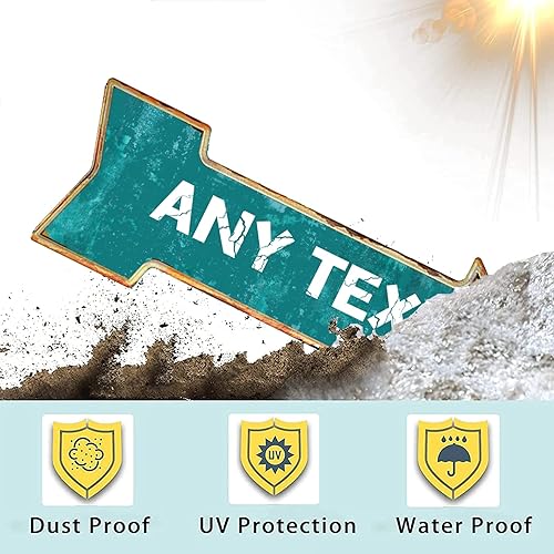 Miniatura 9 de Letreros de metal personalizados con flechas con texto y cualquier nombre, flecha, hombre, cueva, calle, bar, cafetería, garaje, decoración de