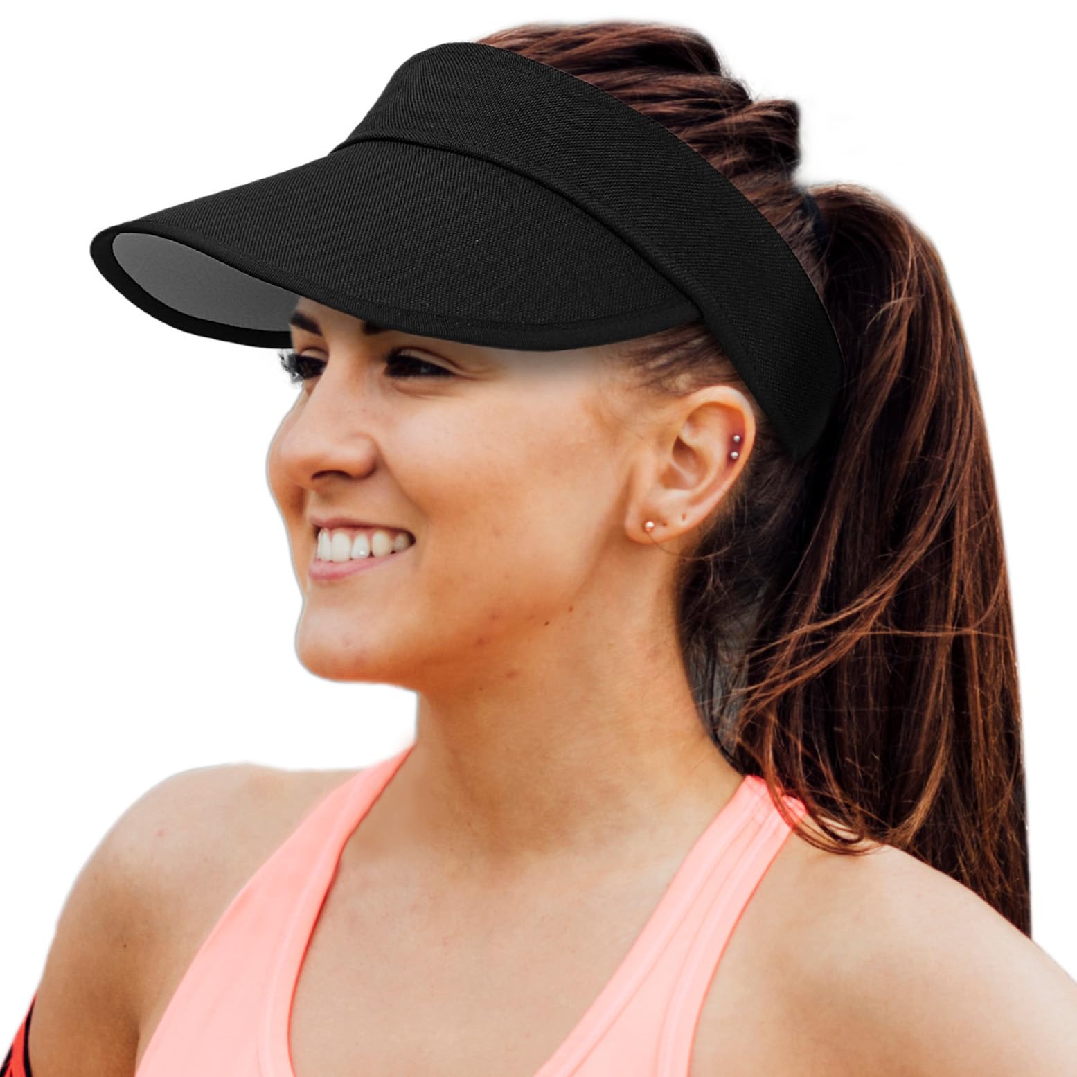 Sun Visor for Women UPF 50+ UV Protection Adjustable Summer Beach Hat