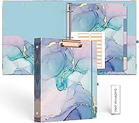 Vista 15 de EYROZILL Mini carpeta de 3 anillas, 5.5 x 8.5 pulgadas, 2 pulgadas, estampado de vaca