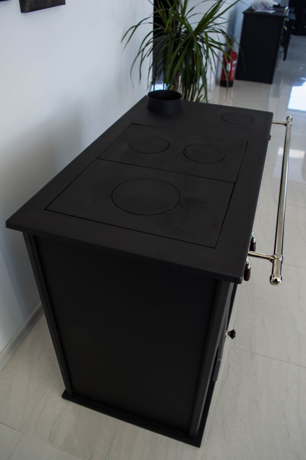 PROMETEY Poêle à bois cuisinière four 11 kW PRAKTIK LUX