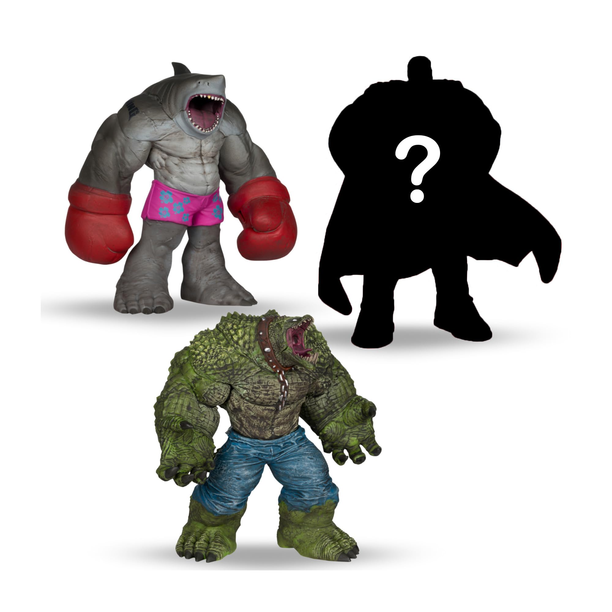 Kratos Power Toys 4.5-inch Vinyl Figures, Mystery Hero, Killer Croc & King Shark