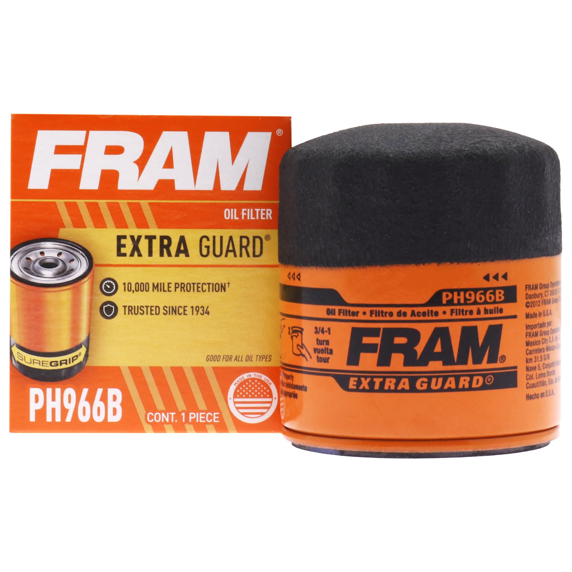Amazon.com: FRAM Extra Guard PH966B, 10K Mile Change Interval Spin