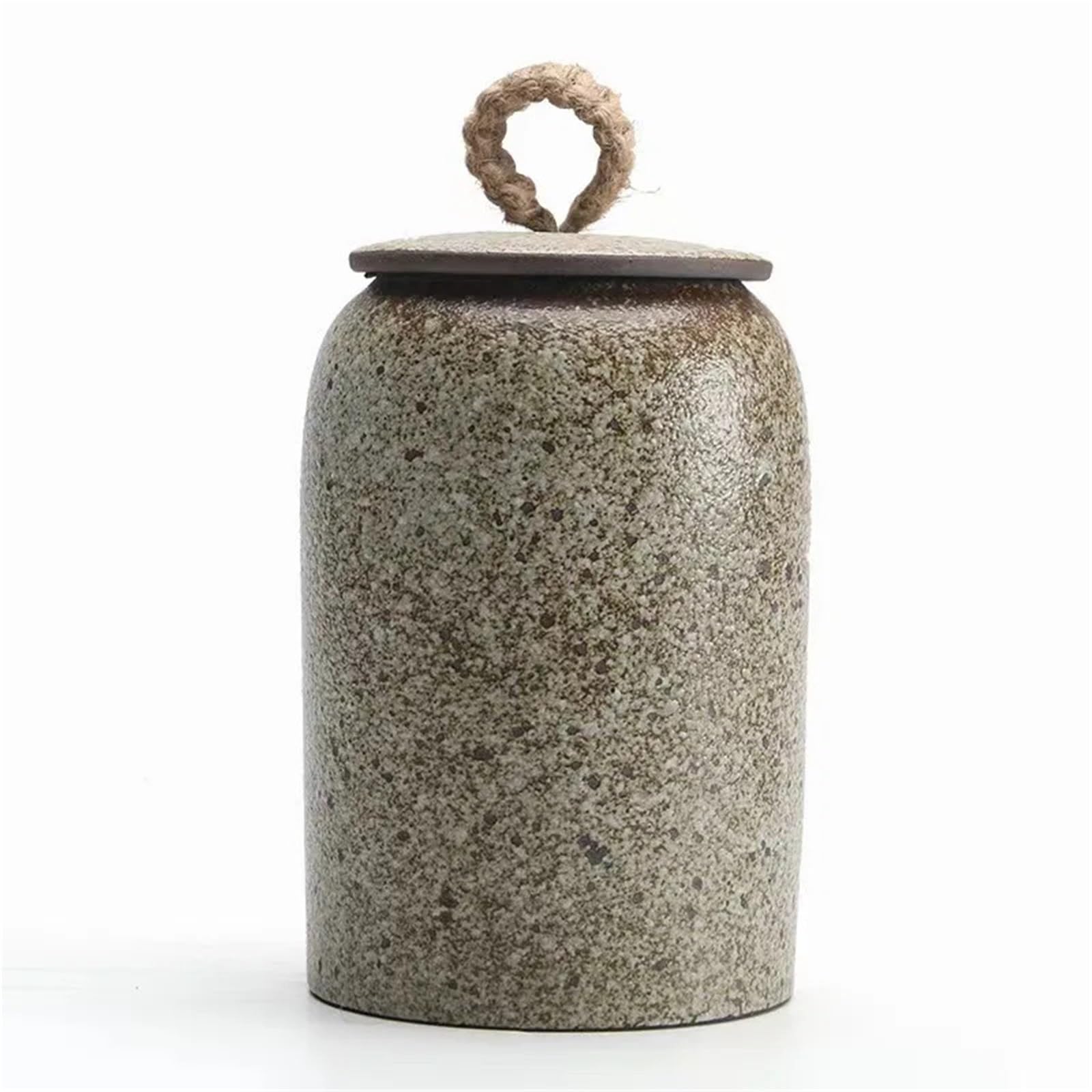 Barattolo in Ceramica Grande contenitore da tè vintage in ceramica, vasellame in grezza, vaso sigillato, barattolo for la casa