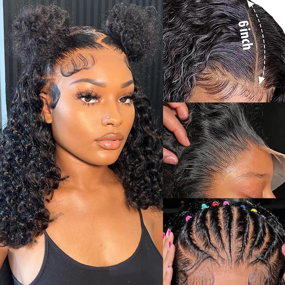 Zhengshuo 13x6 Deep Wave Frontal Wig HD Lace Frontal Wig