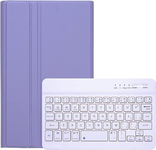 Miniatura 8 de Funda de teclado para Samsung Galaxy Tab A7 Lite de 8.7 pulgadas 2021, teclado inalámbrico desmontable de colores caramelo con cubierta delgada para