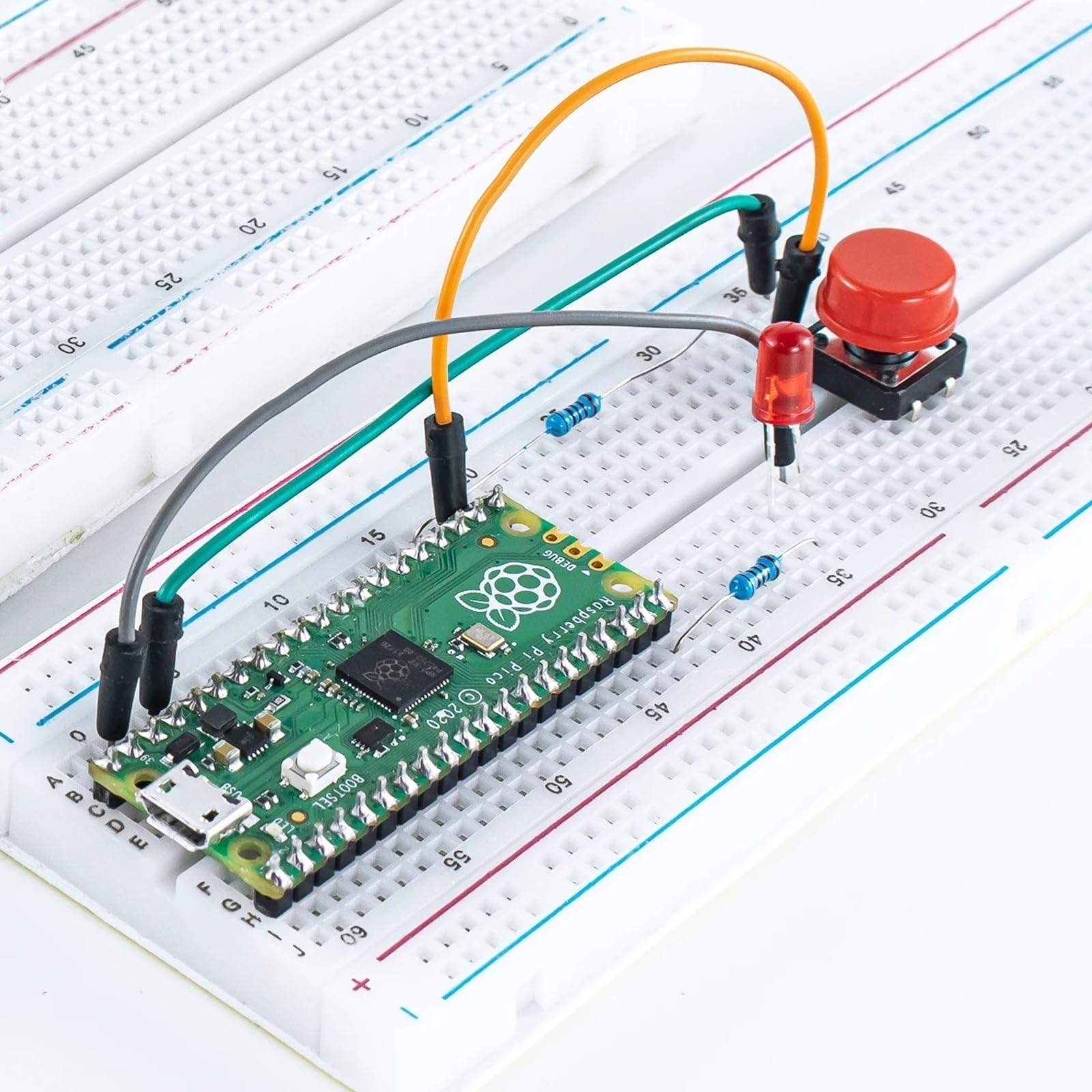 Kit de démarrage de base pour Raspberry Pi Pico, super kit de démarrage pour Raspberry Pi Pico, Raspberry avec breadboard, module d'affichage LCD 2C 1602, capteurs compatibles