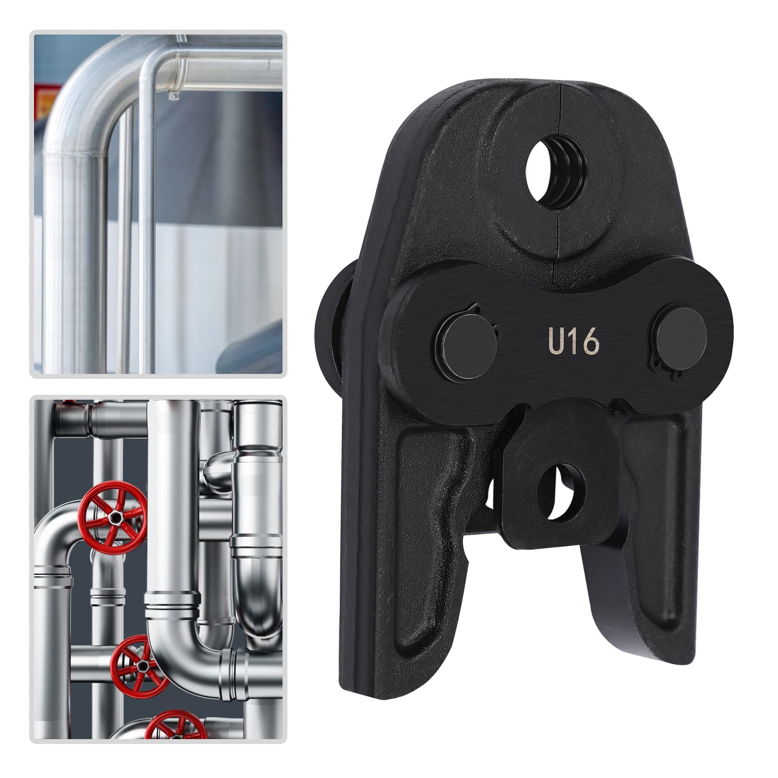 U16/U20/U25/U32 Mâchoire de sertissage pour tuyau composite compact Pince à sertir Mâchoires de sertissage Convient pour les travaux de raccordement de tuyaux (U16)