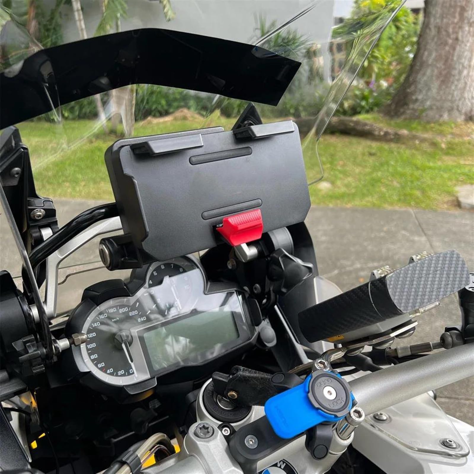 Soporte Móvil Bicicleta para BMW para R1200GS para R1250GS para R 1250 GS para F800GS para F700GS para S1000XR ADV Soporte De Teléfono con GPS Carga Inalámbrica Motocicleta Soporte Teléfono Bici