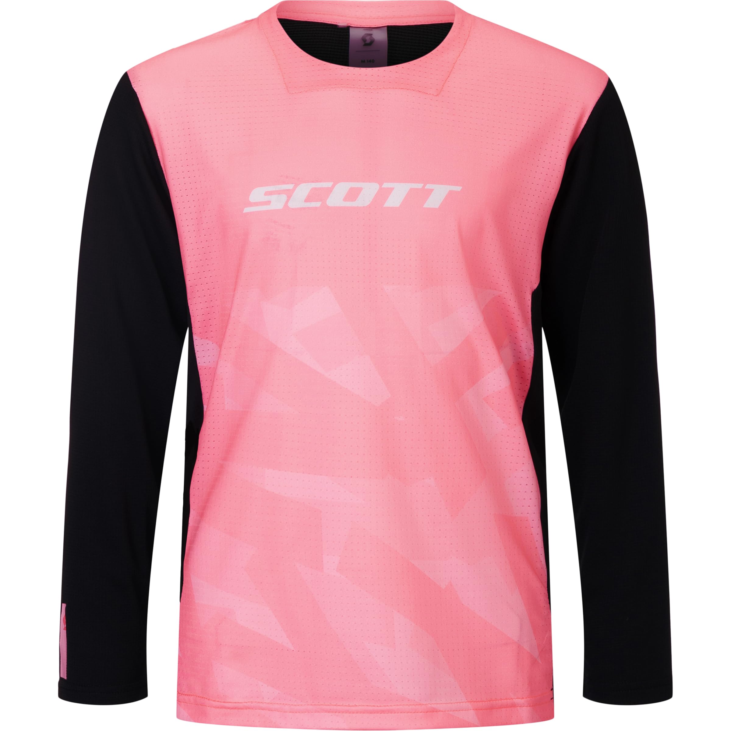 Scott Jr Vertic Delta Kinder Fahrradtrikot Langarm rosa 2026: Größe: S (128)