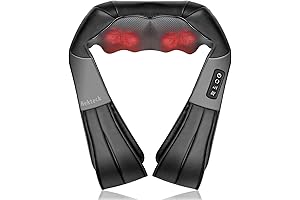 Nekteck Shiatsu Neck and Back Massager with Soothing Heat