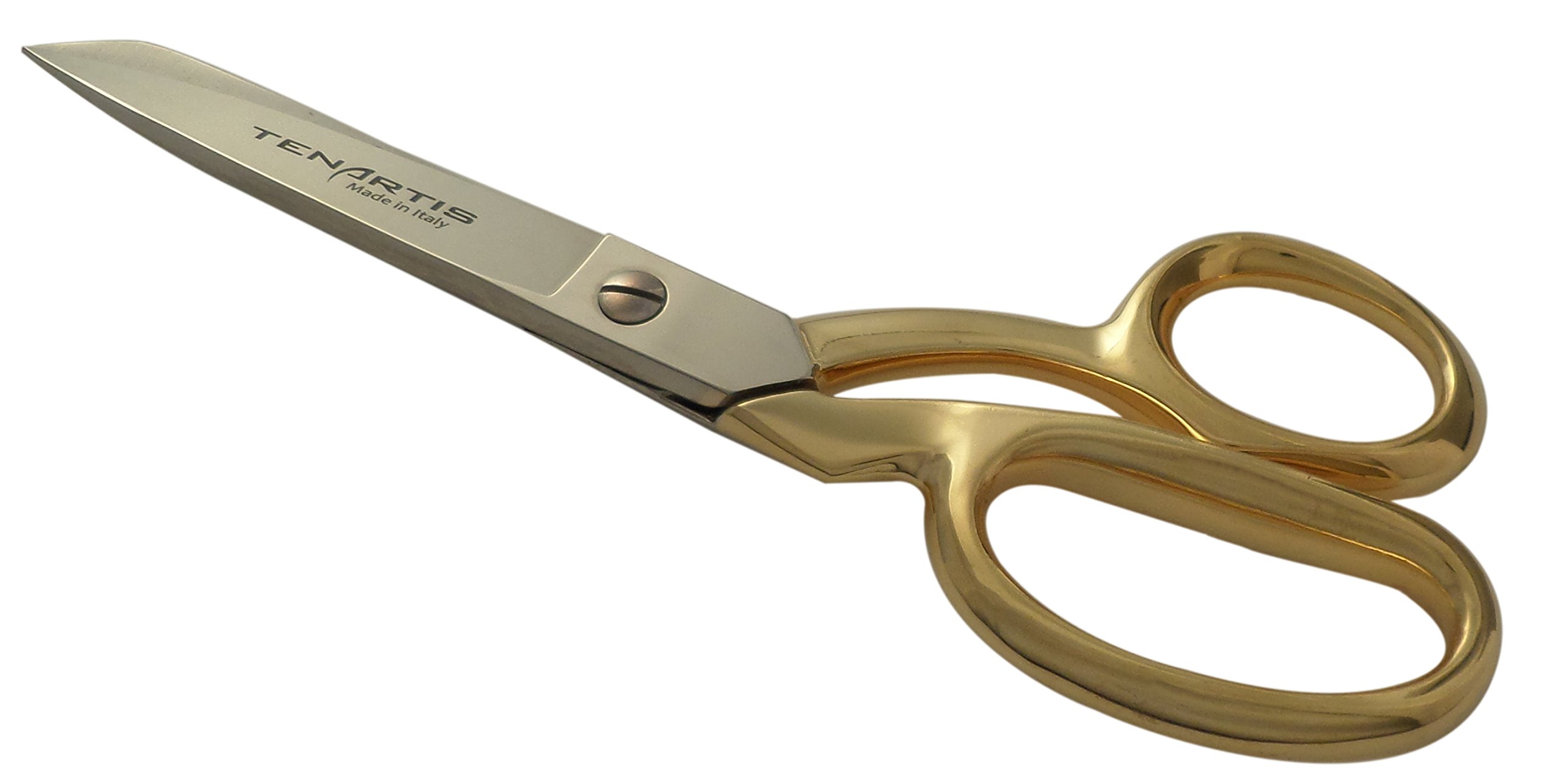 Tenartis Gold 164 8" Fabric, Dressmaking, Sewing Scissors, -Plated - Made In Italy
