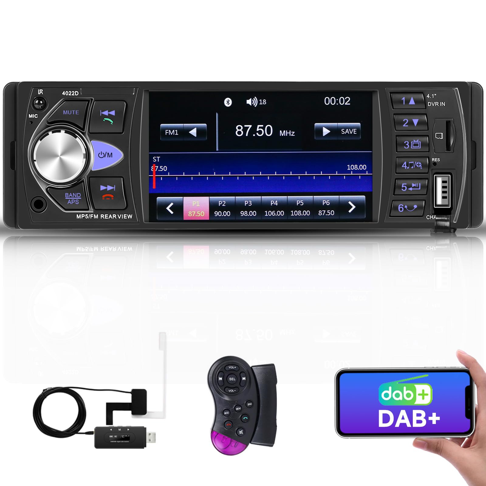 Autoradio Android Autoradio 1 Din Avec Mains Libres Bluetooth,Poste Radio Voiture Poste Radio Voiture Bluetooth
