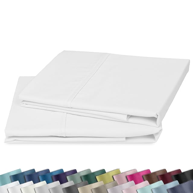 California Design Den California Design Den 2-Pack Pillowcases King, 100% Cotton Sateen