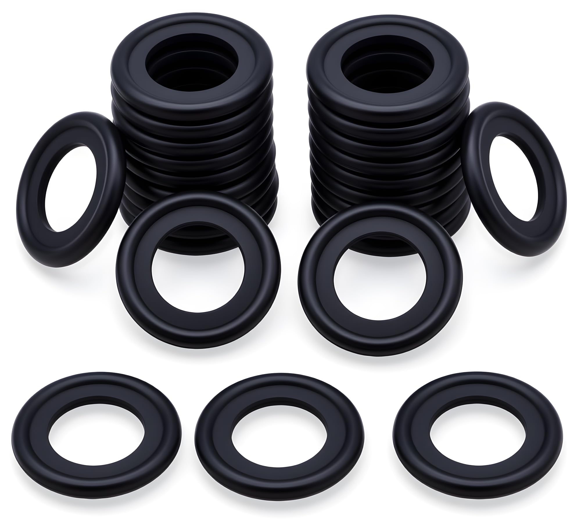 25PCS M14 Oil Drain Plug Gasket Rubber Crush Washer Seals 097-139, F0RD-5066453, F5TZ-6734-BA Engine Oil Pan Drain Plug Seal for Ford Focus