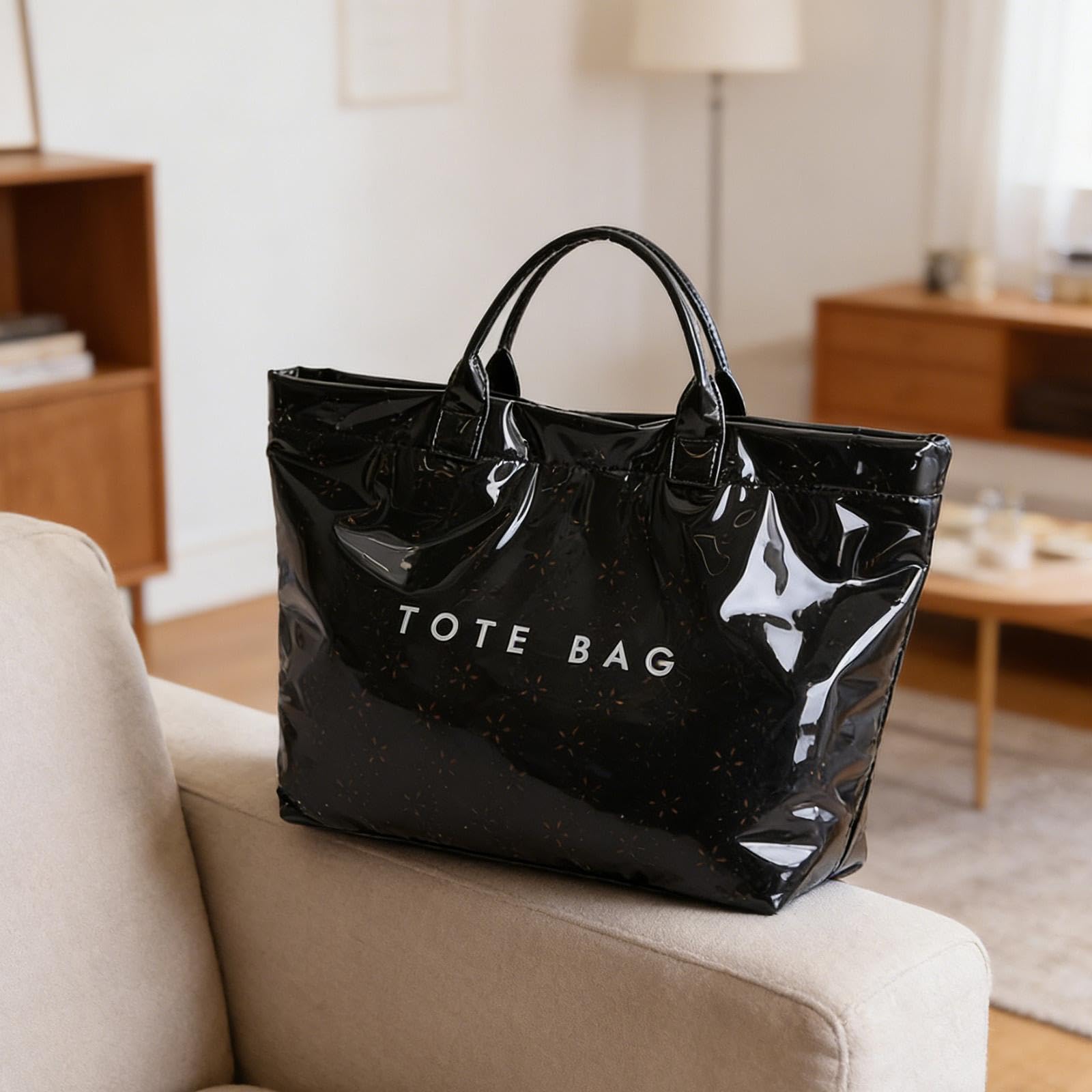 predolo Borsa da spiaggia impermeabile, grande capacità, borsa hobo per palestra, vacanze, oggetti essenziali quotidiani