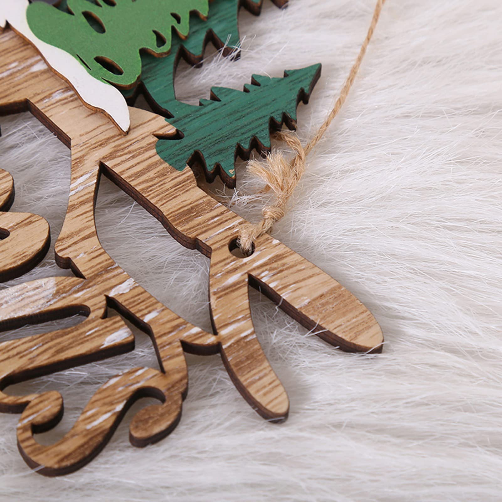 Porta biglietti di Natale personalizzato: cartello da appendere Merry