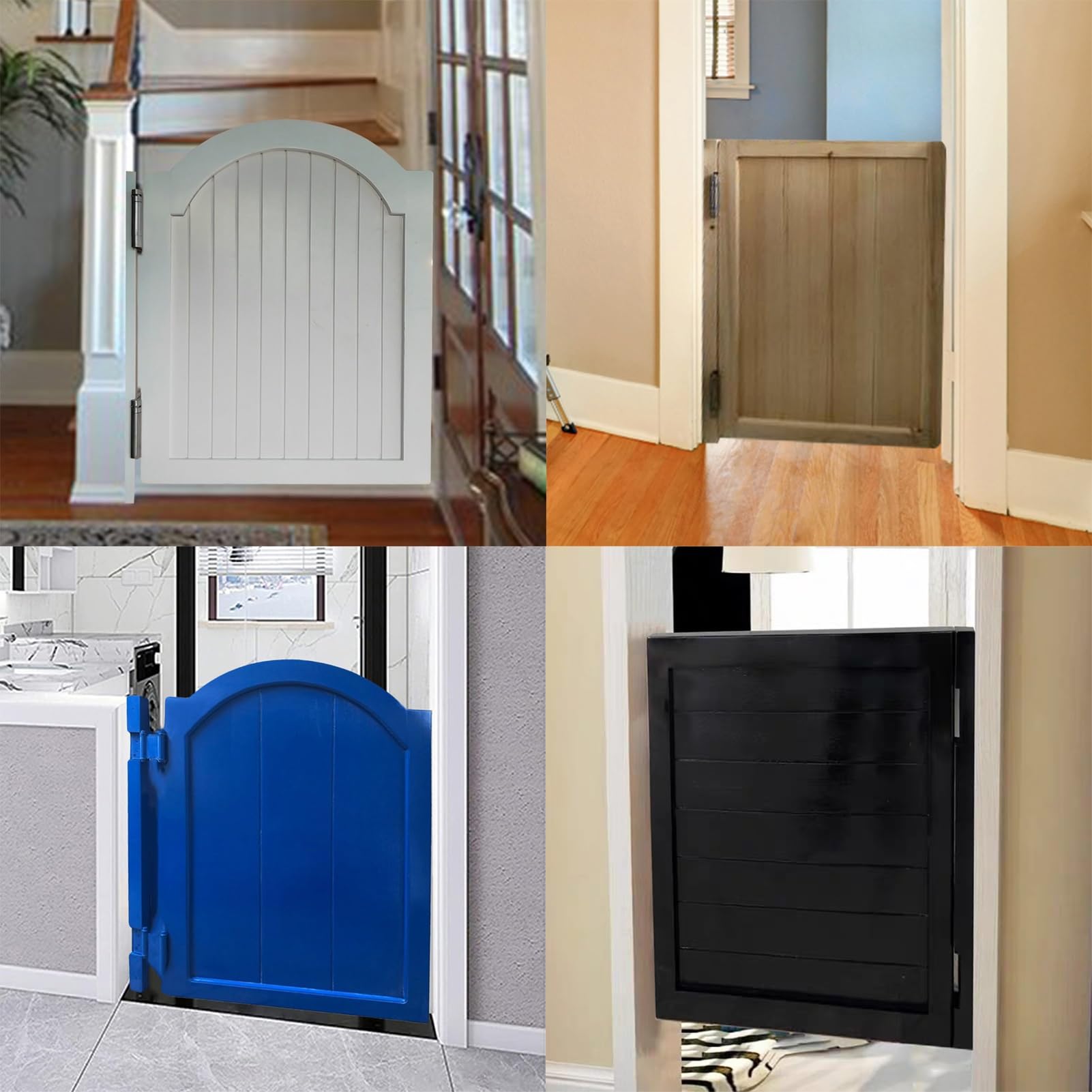 Saloon Porte Battante, Anti-Fissuration Fermeture Automatique Saloon Porte, Style Western Porte Cowboy Porte Séparation pour Escalier Salle De Bain Cuisine