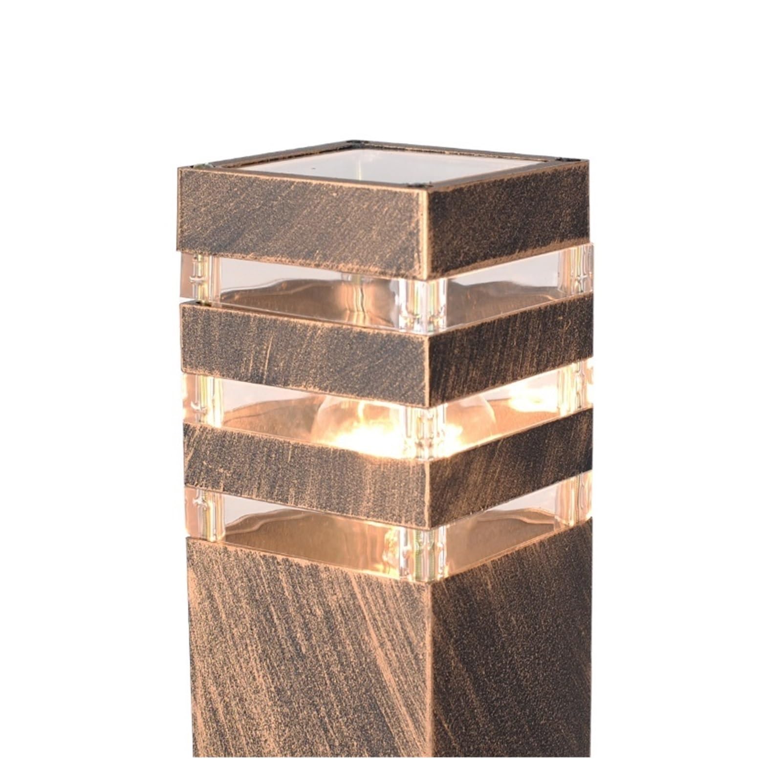 Zewnętrzna Aluminiowa Lampa LED Do Trawnika Domowa Ogrodowa Uliczna Wodoodporna Brama Jasne OśWietlenie