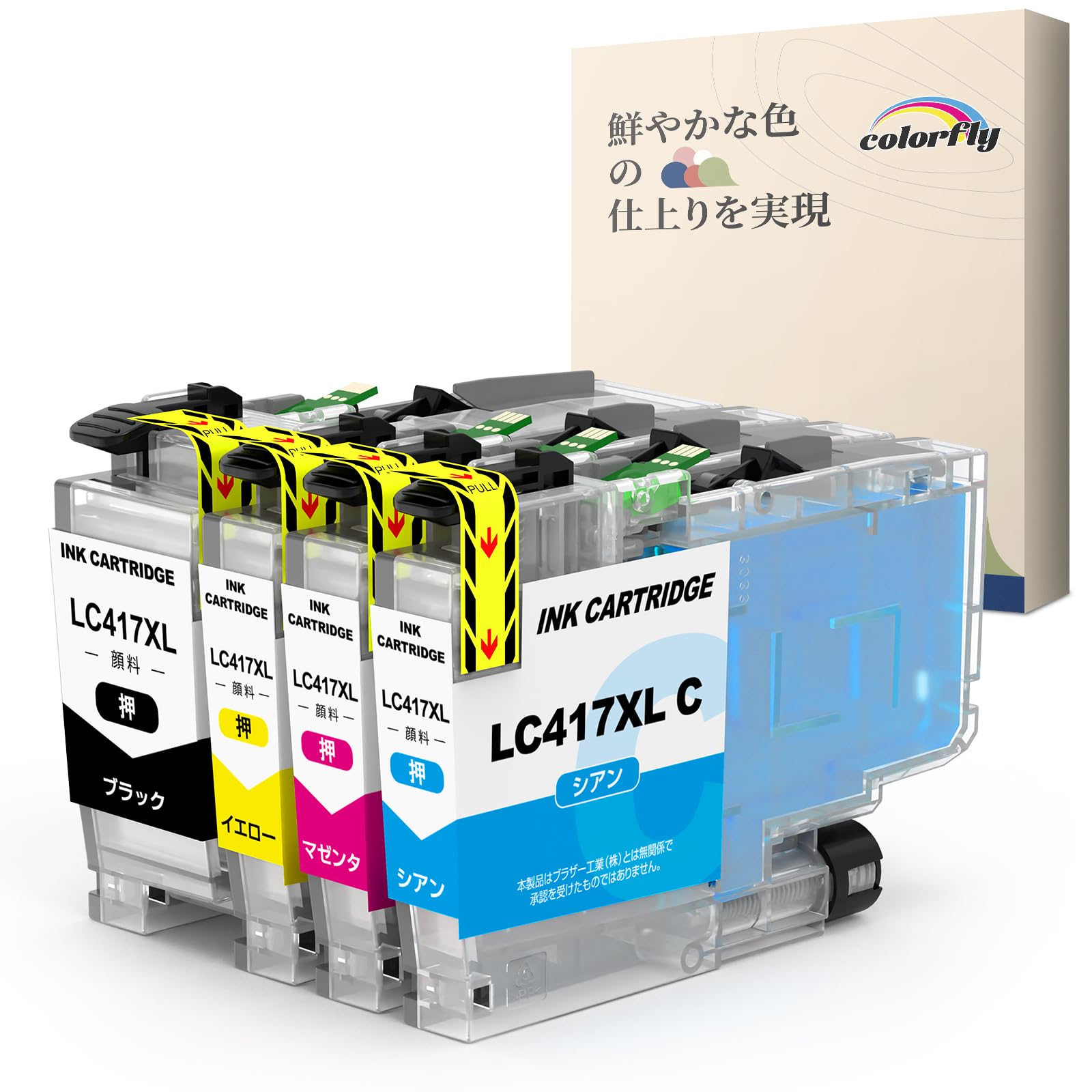 brotherインクカートリッジ 417XL 4色セット Amazon.co.jp: ブラザー 用 LC417XL LC417 顔料 互換 インク