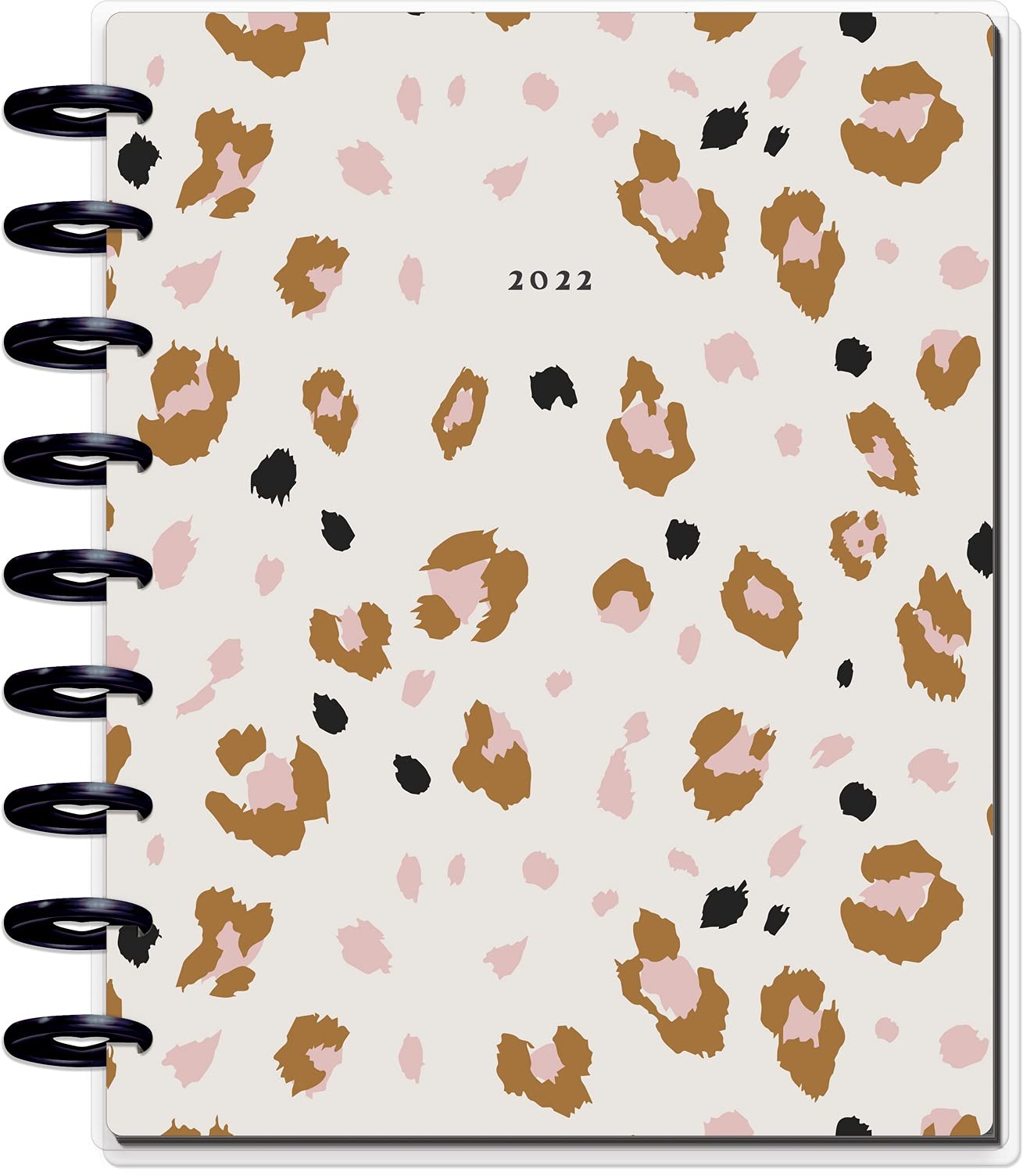 The Happy Planner Classic Sized 12 Month Planner - Neutral Jungle Theme - January 2022 - December 2022 - Vertical Layout - Monthly & Weekly Disc-Bound Pages - 8.75" x 9.75"