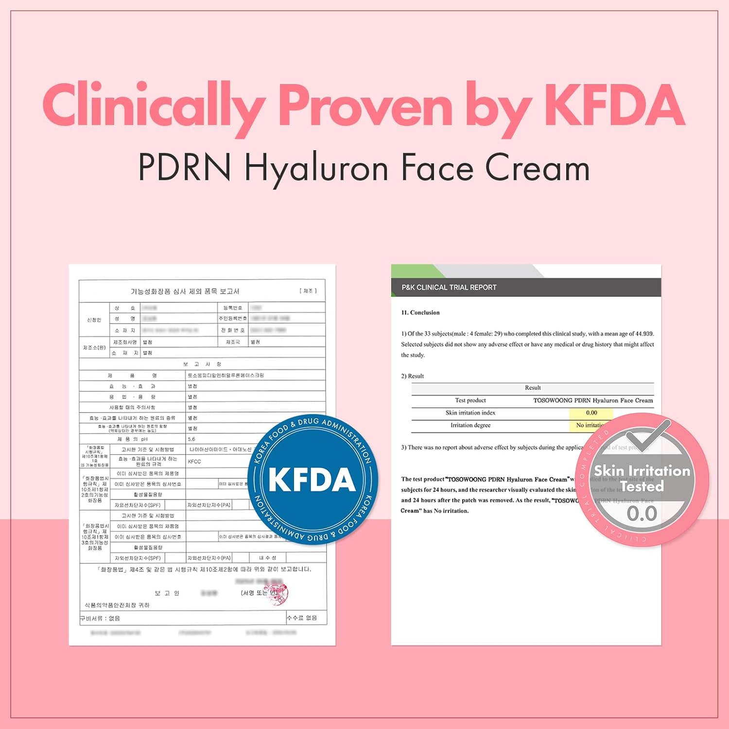 TOSOWOONG PDRN Hyaluron Face Cream, 5,000ppm Salmon DNA, Niacinamide, Hyaluronic Acid and Panthenol Moisturizer for Hydrating & Firming, Uneven Skin Tone Care, Korean Skincare, 50ml / 1.69 fl. oz. - Image 5