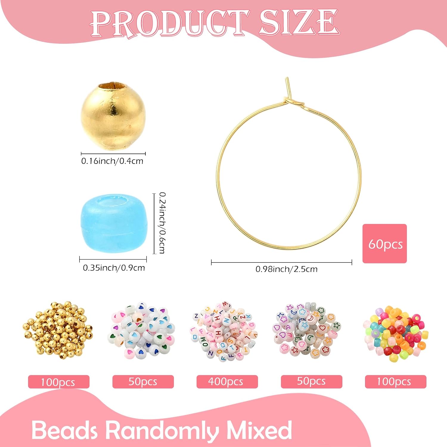 60 Set DIY Wine Glass Charms Kit for Personalized Wine Charms Making Suitable for Party Stem Glasses Decorations