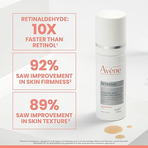 Miniatura 2 de Avène Retrinal Intensive Multi-Corrective Cream, Retinal Face Cream Formulated with Retinaldehyde, Niacinamide & Hyaluronic Acid, Anti-aging Cream