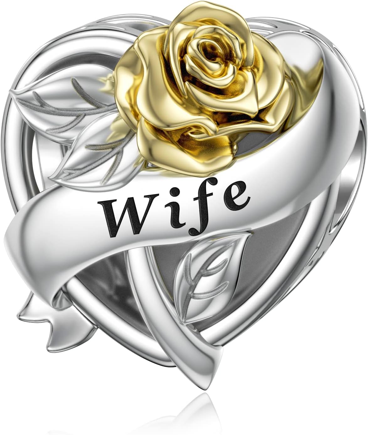 DALARAN 925 Sterling Silver Mother Daughter Sister Wife Friend Grandma Charms Bead for Charm Bracelet Necklace