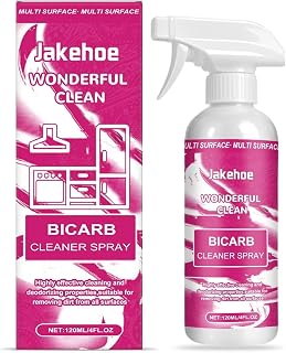 Baking Soda Cleaning Spray For Home & Kitchen - Heavy Grease & Stain Remover, Reduces Odors, Fresh Scent(1PCS)