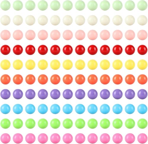 Miniatura 8 de Laviesto Bolas de mármol de repuesto de 0.47 pulgadas (0.472in), 84 bolas acrílicas de color sólido para juego de mesa, juego de cuentas arco iris,