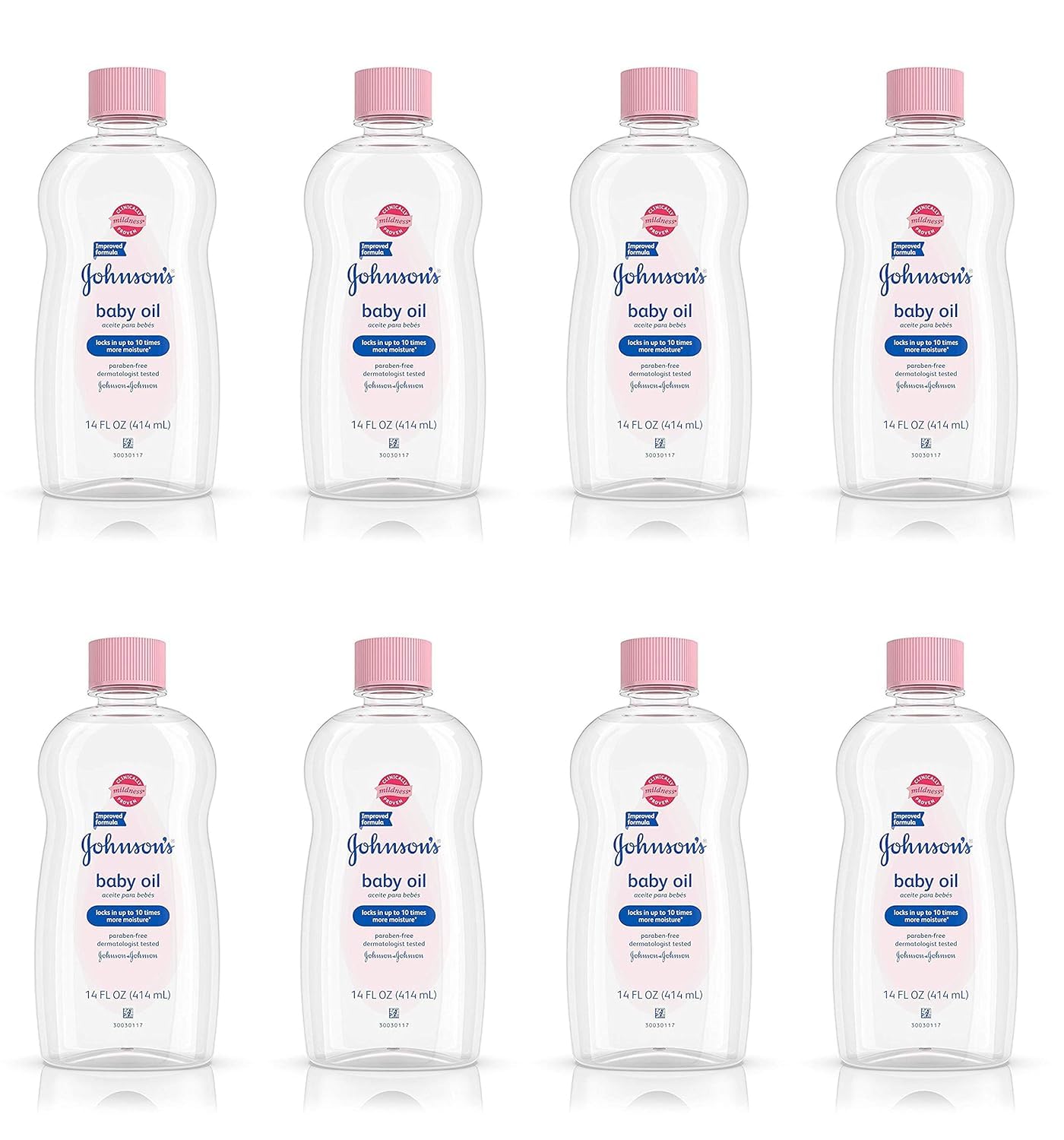 JOHNSON'S Baby Oil 14 oz (Pack of 8)