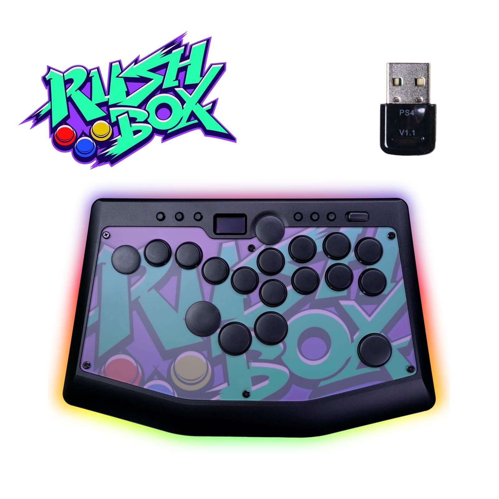 Amazon | 【日本メーカー】Rushbox 2 for PS レバーレス アケコン PS5