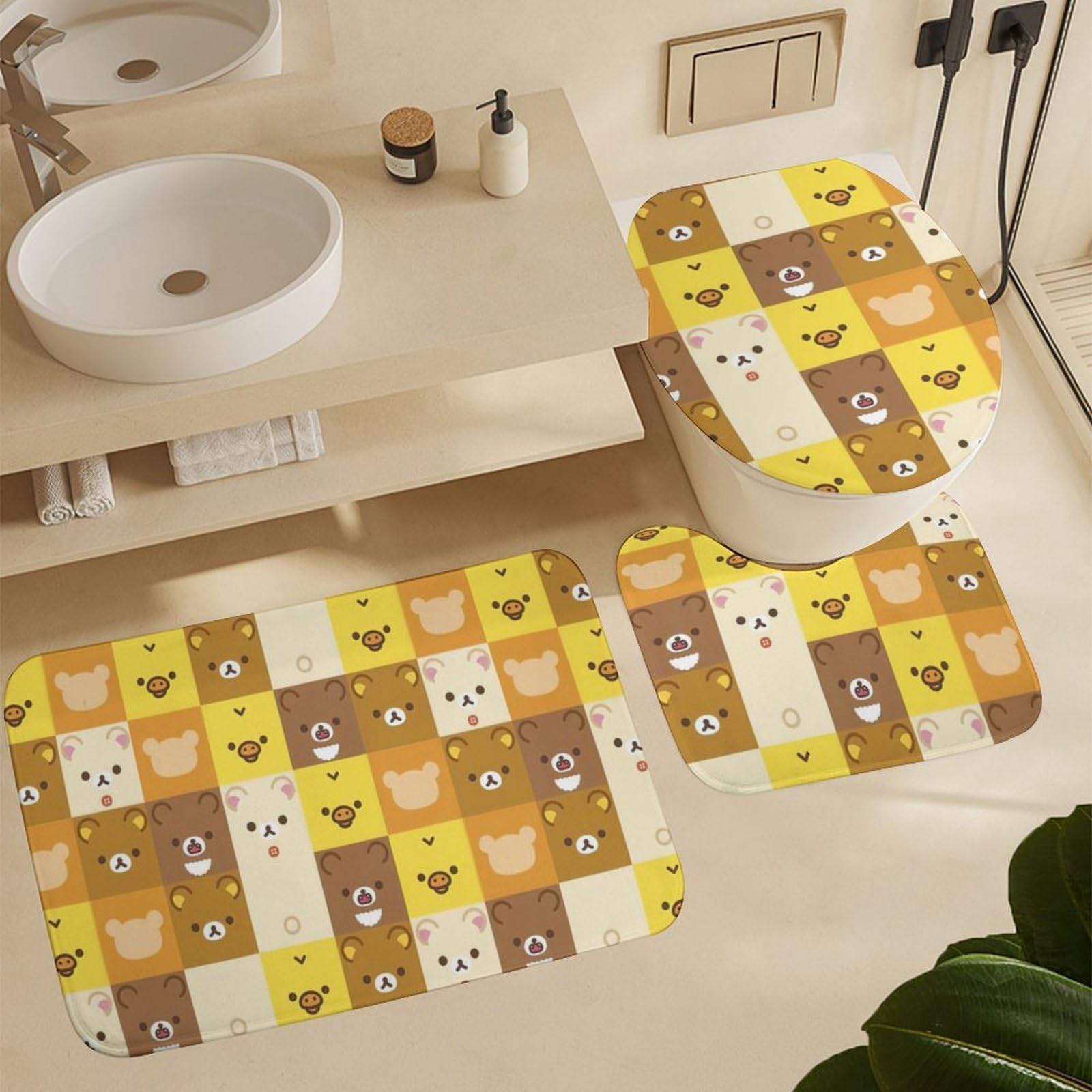 Amazon｜リラックマ シャワーカーテン お風呂カーテン 防カビ シャワー 